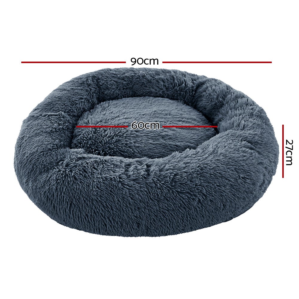 Cozy Whiskers Plush Calming Bed