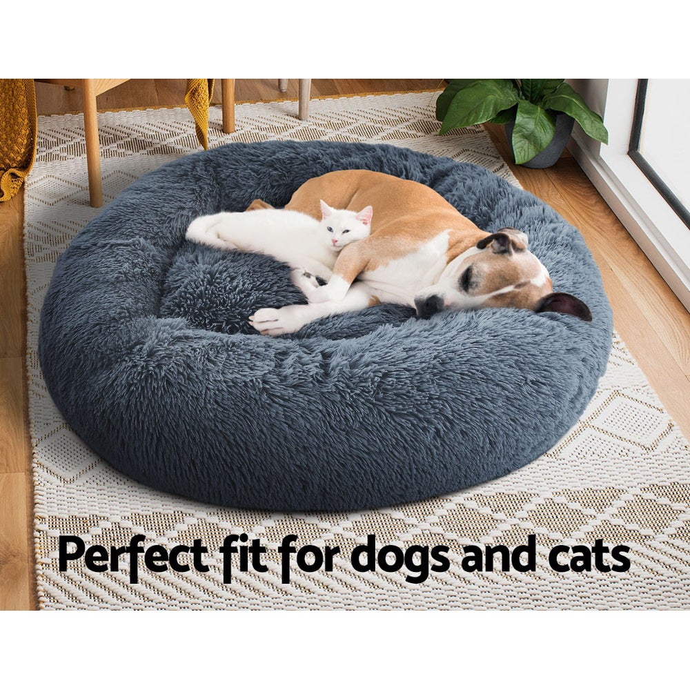 Cozy Whiskers Plush Calming Bed